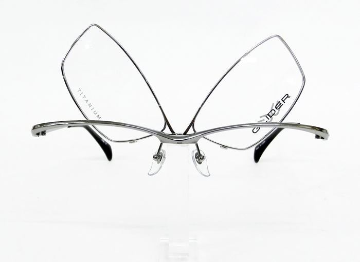 送料無料！薄型非球面レンズ付【GLIDER（グライダー）跳ね上げフレーム GD-2011 Col.2（グレー）】デザインコレクションメガネセット（伊達メガネ・近視・乱視・老眼・遠視）フリップアップ ハネ上げ