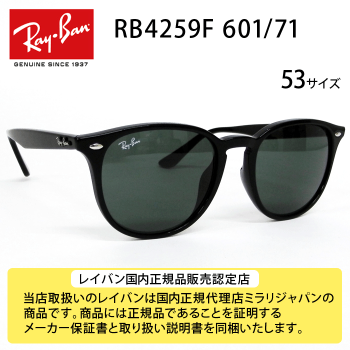 Ray-Ban RB4259F 601/71 53-20 Active デイリーユース サングラス